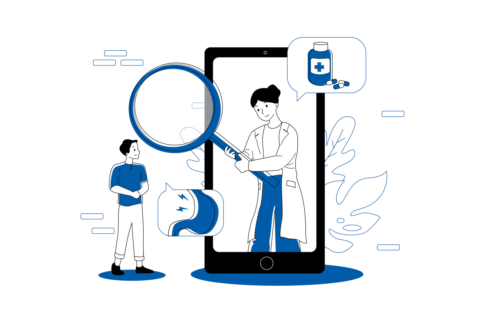 M269_ Online Doctor Illustrations M269_ Online Doctor Illustrations