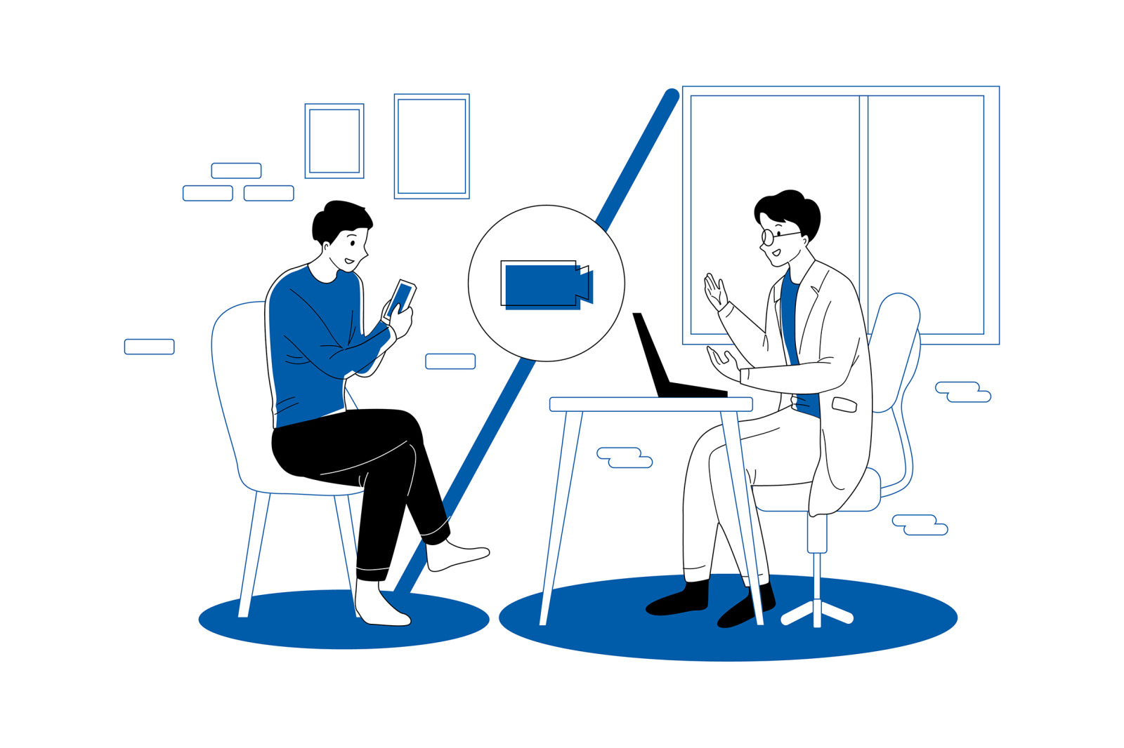 M269_ Online Doctor Illustrations M269_ Online Doctor Illustrations
