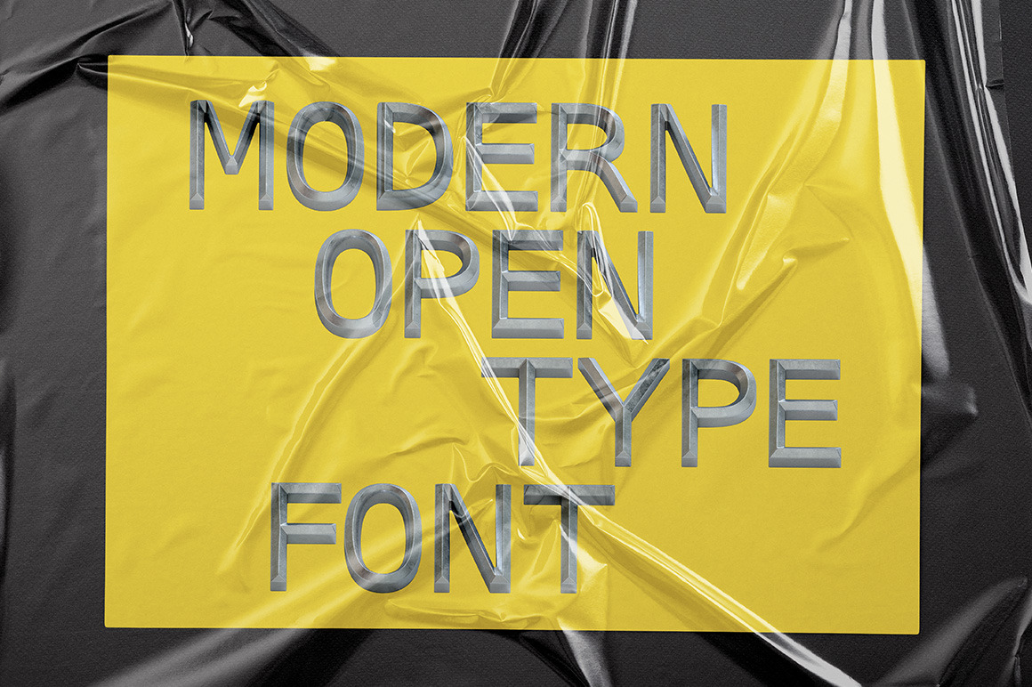 Metal Bevel Font