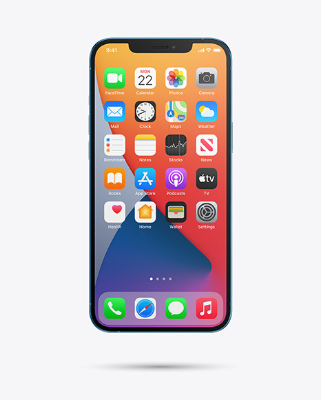 Apple iPhone 12 Pro Max Pacific Blue Mockup