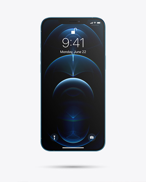 Apple iPhone 12 Pro Max Pacific Blue Mockup