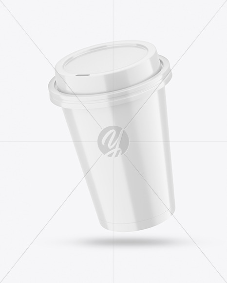 Glossy Coffee Cup Mockup