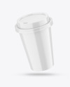Glossy Coffee Cup Mockup