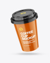 Glossy Coffee Cup Mockup