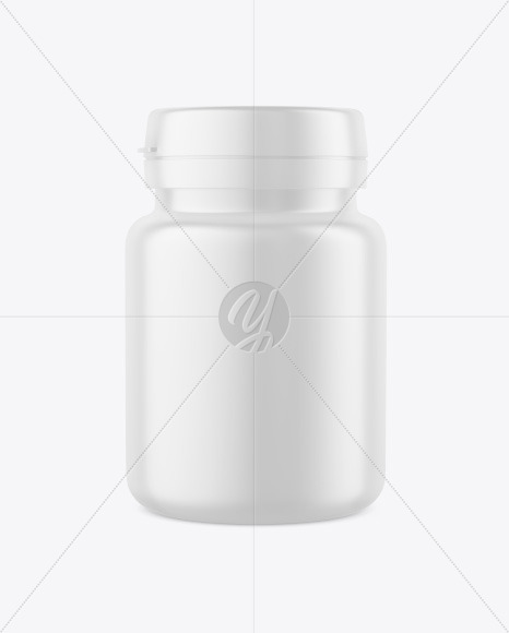 Matte Pills Jar Mockup