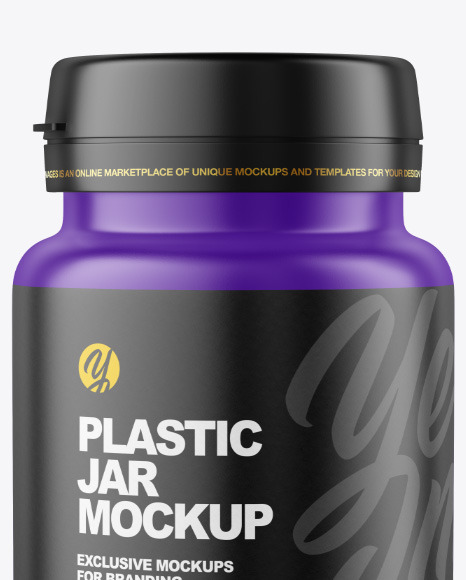Matte Pills Jar Mockup