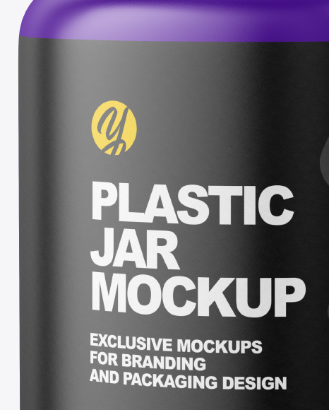 Matte Pills Jar Mockup