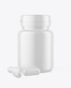 Matte Jar w/ Pills Mockup