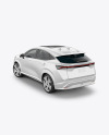 Electric Crossover SUV - Back Half Side View