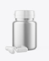 Metallic Jar w/ Pills Mockup