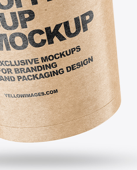 Kraft Coffee Cup Mockup