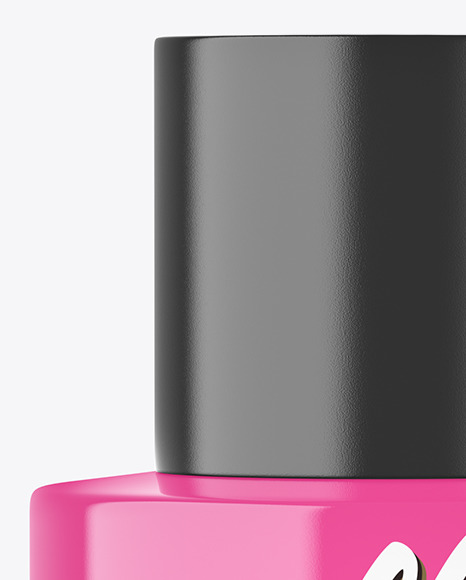 Glossy Cosmetic Bottle Mockup