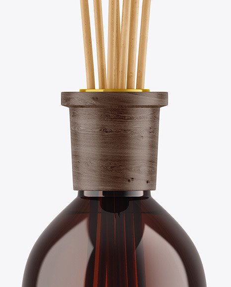 Amber Diffuser Bottle Mockup