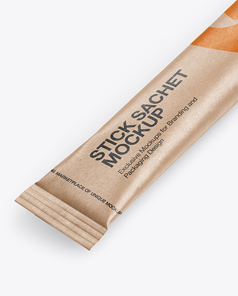 Kraft Stick Sachet Mockup