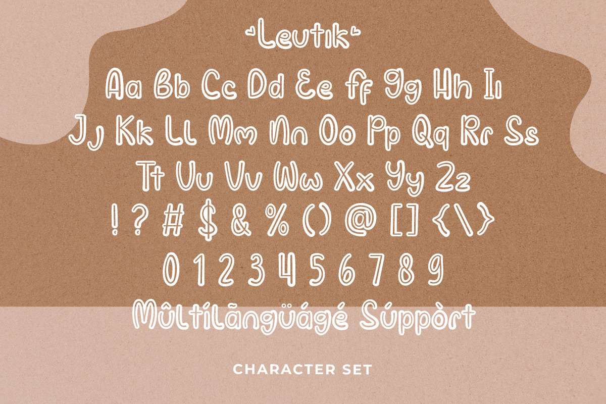 Leutik Decorative Font