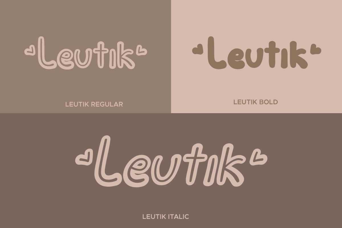 Leutik Decorative Font