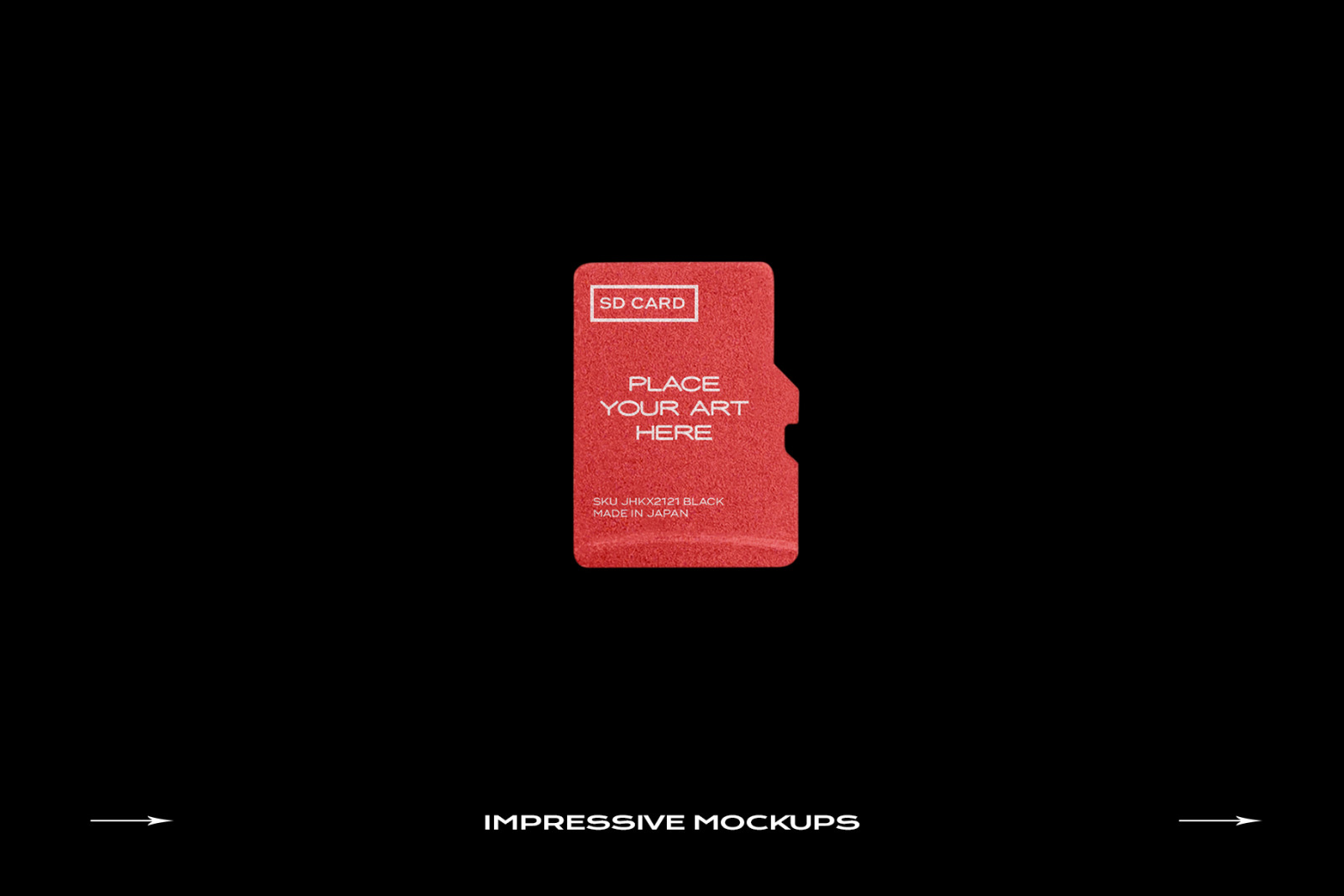 Memory Card Mockup Template Micro SD Bundle