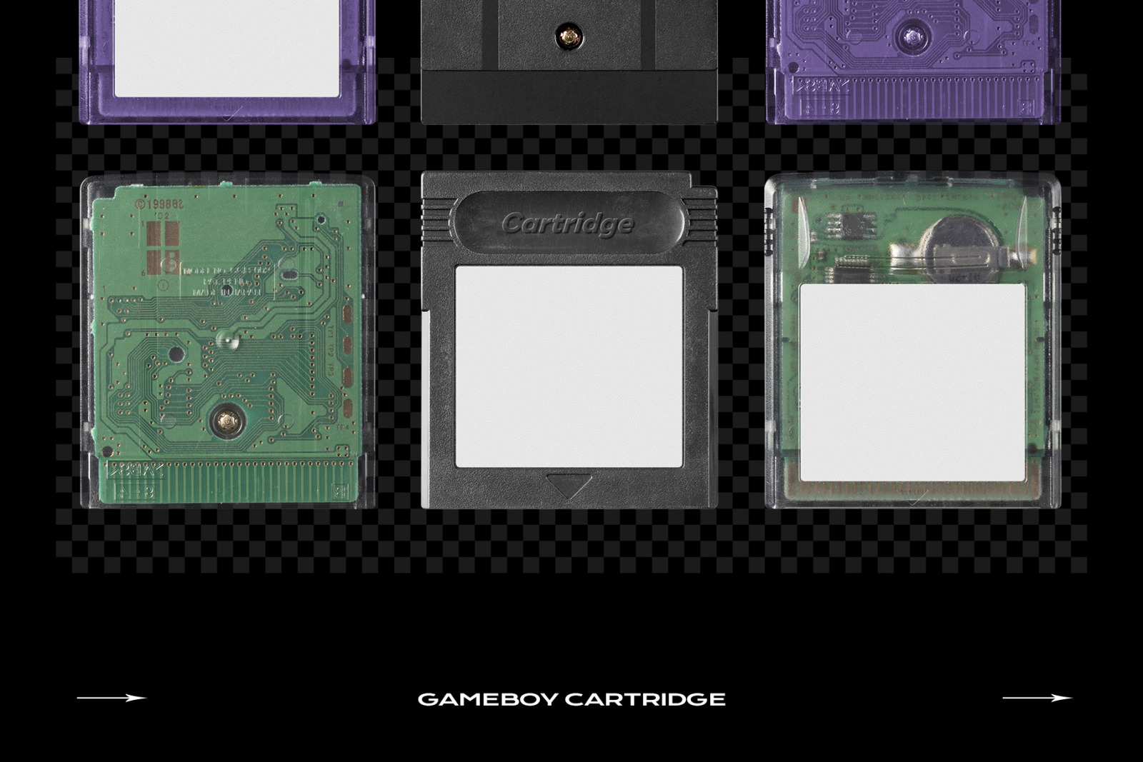 Game Cartridge Mockup Bundle Retro Template