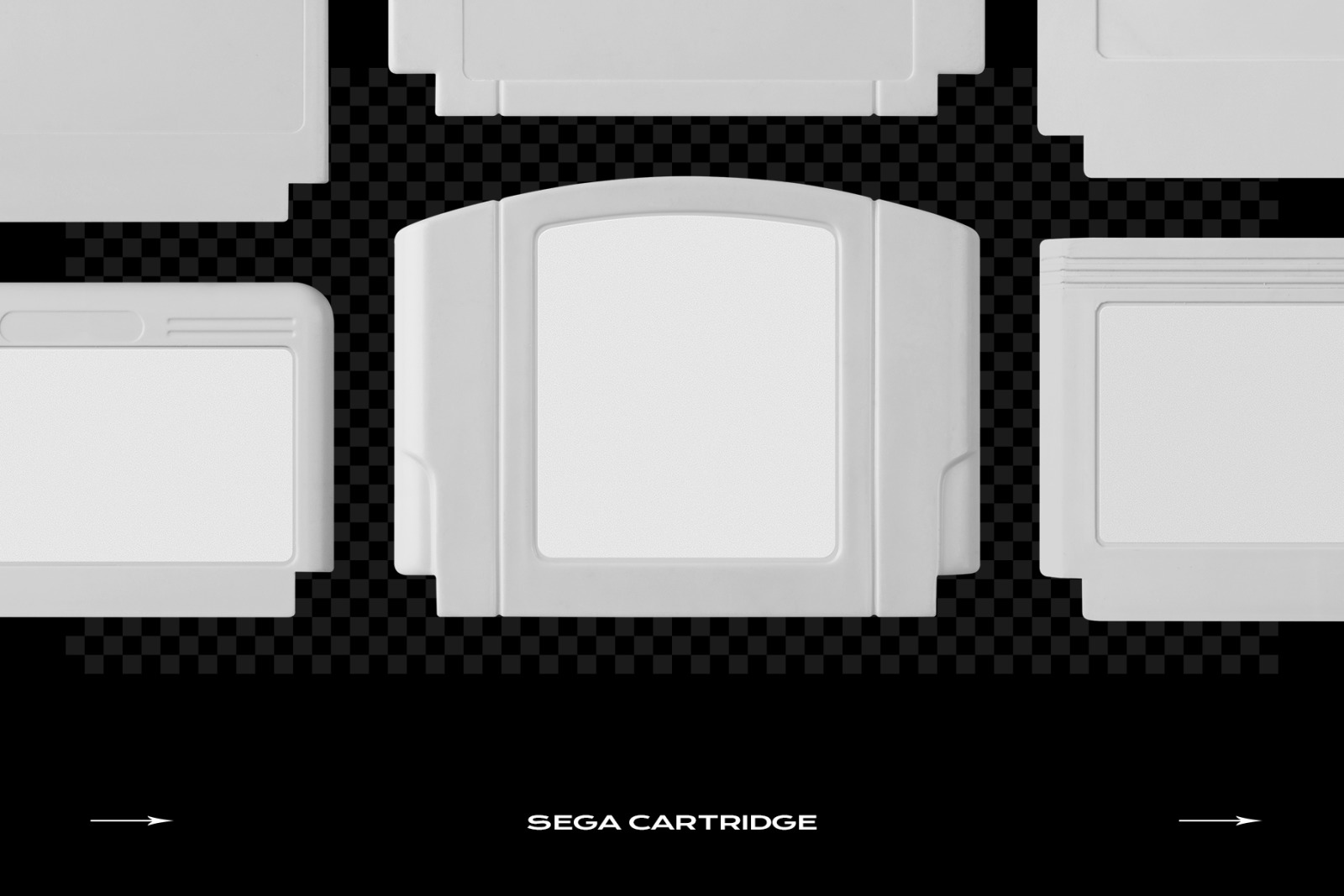 Game Cartridge Mockup Bundle Retro Template