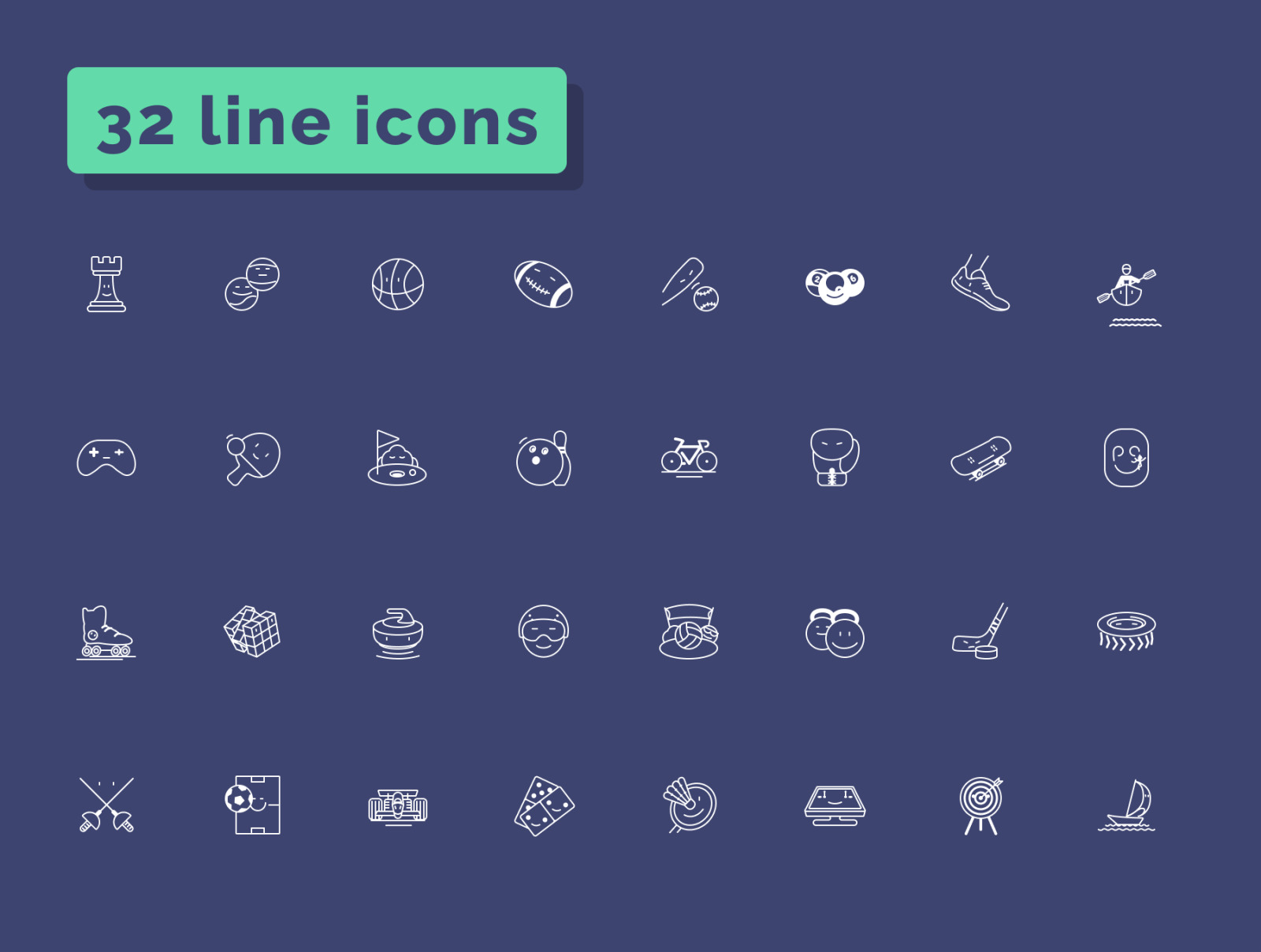 Emotion of sports games icons set