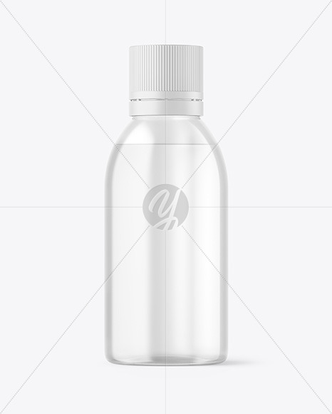 Clear Plastic Bottle Mockup