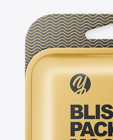 Metallic Blister Package Mockup
