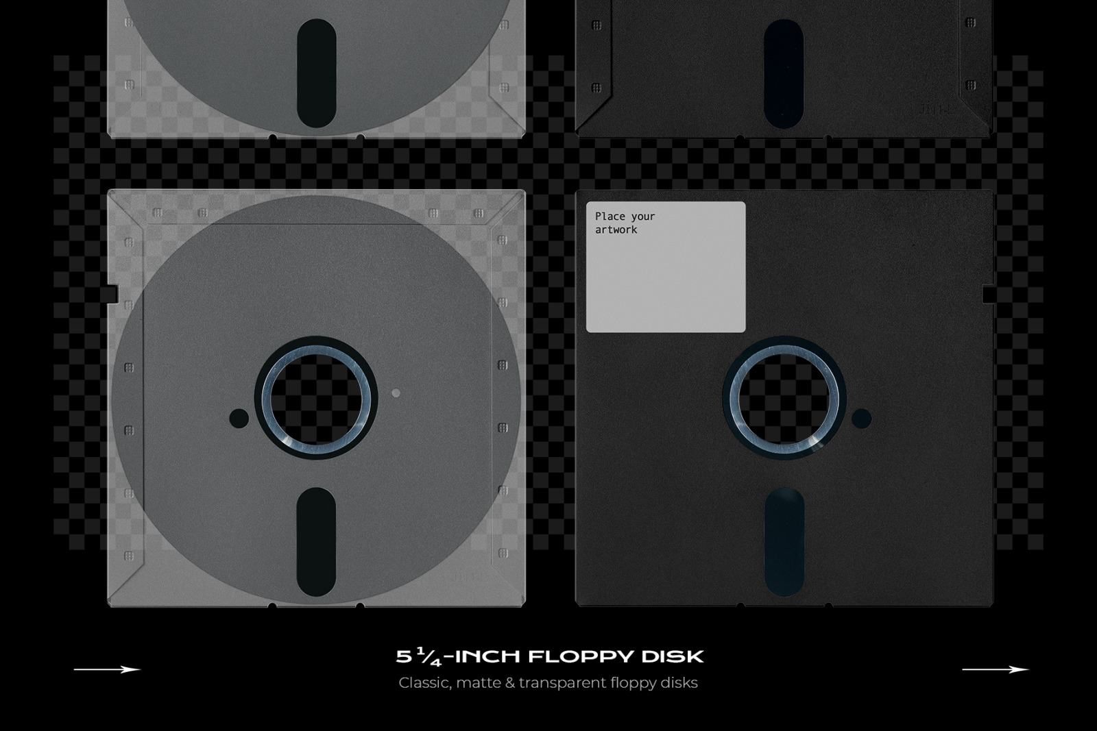 Floppy Disk Mockup Template Bundle