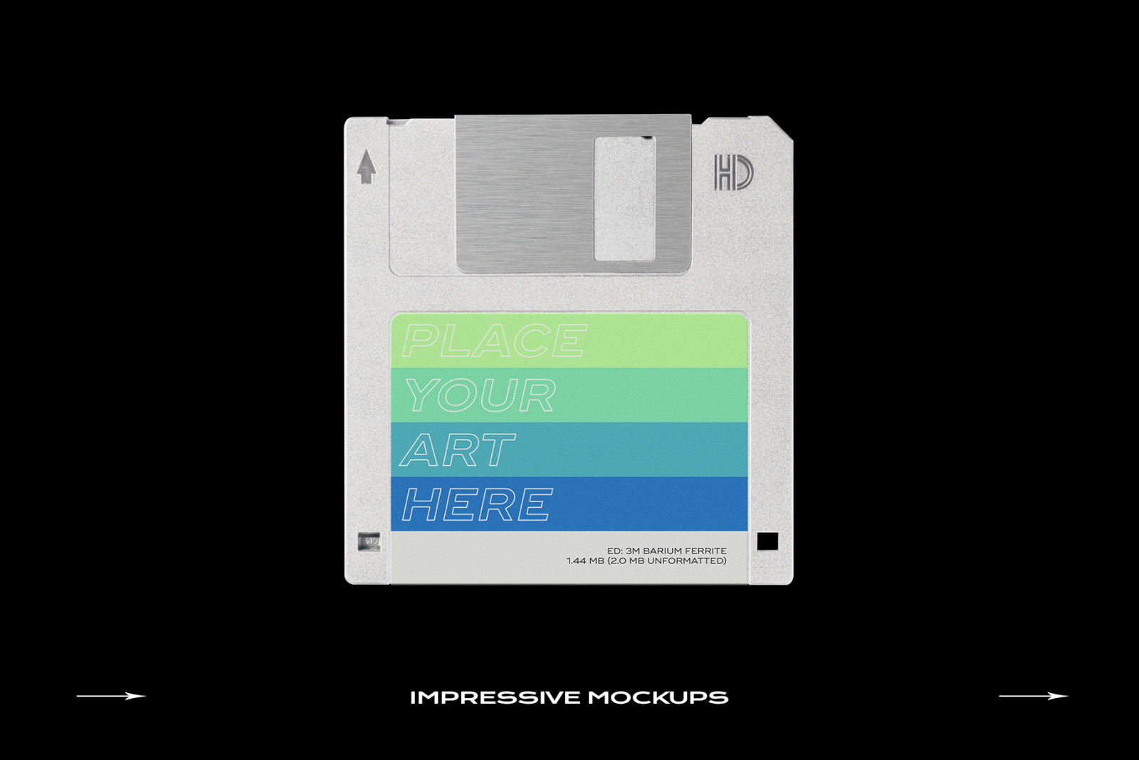 Floppy Disk Mockup Template Bundle