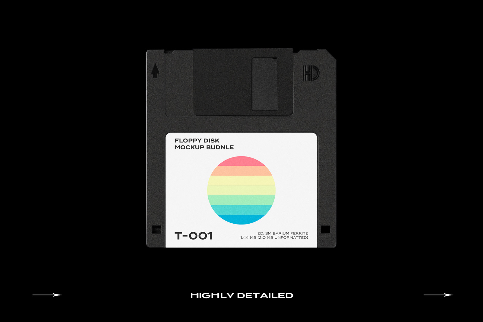 Floppy Disk Mockup Template Bundle