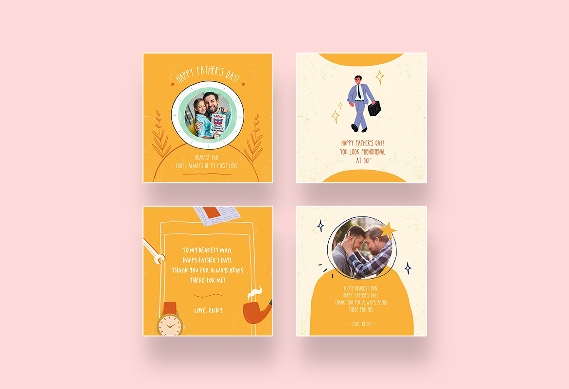 Shiny Father’s Day Instagram Canva