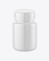 Glossy Pills Jar Mockup