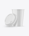 Glossy Opened Coffee Cup Mockup