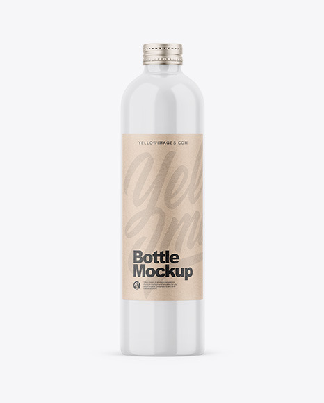 Glossy Bottle Mockup