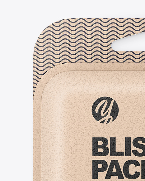 Kraft Paper Blister Package Mockup