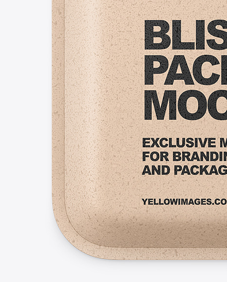 Kraft Paper Blister Package Mockup