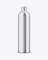 Glossy Metallic Bottle Mockup