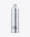 Glossy Metallic Bottle Mockup