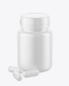 Matte Jar w/ Pills Mockup