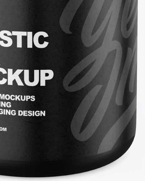Metallic Pills Jar Mockup
