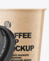 Kraft Opened Coffee Cup Mockup