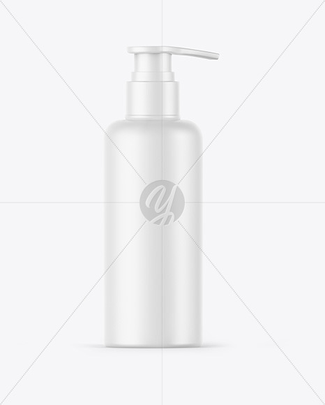 Matte Soap Bottle with Pump Mockup