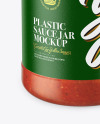 Glass Jar With Tomato Sauce Mockup