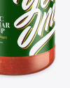 Glass Jar With Tomato Sauce Mockup