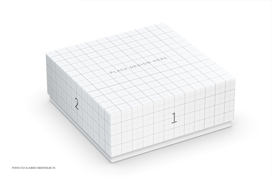 Square Box Packaging Mockups Square Box Packaging Mockups