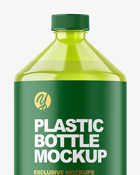 Color Plastic Bottle Mockup