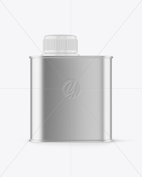 Metallic Tin Can Mockup