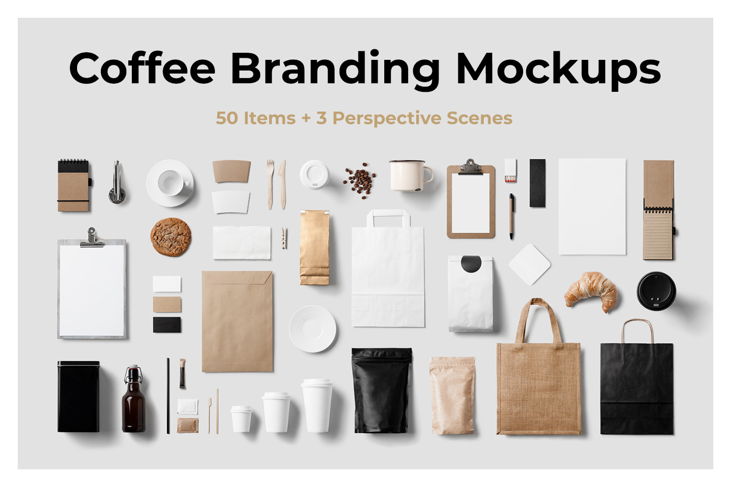 Coffee Stationery Mockup Coffee Stationery Mockup