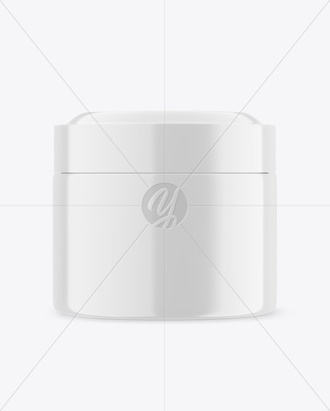 Glossy Cosmetic Jar Mockup