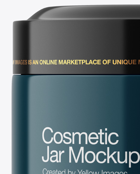 Glossy Cosmetic Jar Mockup