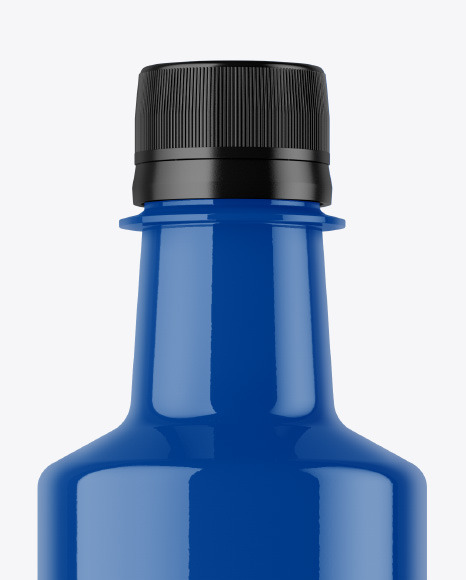 Glossy Plastic Bottle Mockup